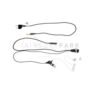 FBI Style Acoustic Headset Midland Connector Black