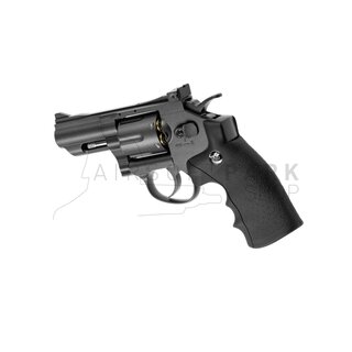 2.5 Inch Custom Revolver Full Metal Black Co2