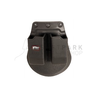 Paddle Double Pistol Mag Pouch fr Glock Black