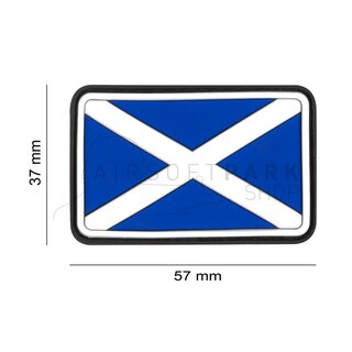 Scotland Flag Rubber Patch Color