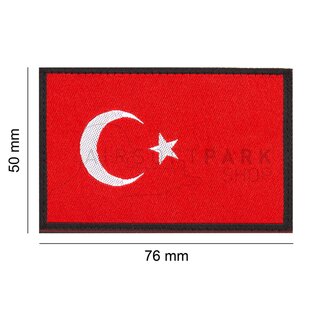 Turkey Flag Patch Color