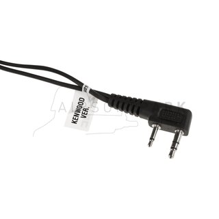 Bone Conduction Headset Kenwood Connector Black