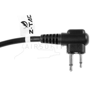 Z4 PTT Cable Motorola 2-Pin Connector Black