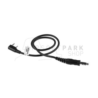 Z4 PTT Cable Kenwood Connector Black