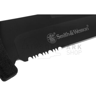 SW7S Fixed Blade Serrated Tanto Black