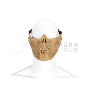 Skull Half Face Mask Bone