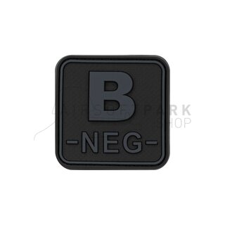 Bloodtype Square Rubber Patch B Neg