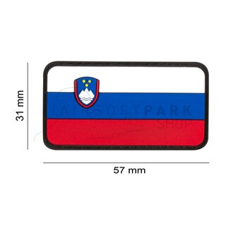 Slovenia Flag Rubber Patch